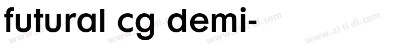 futural cg demi字体转换